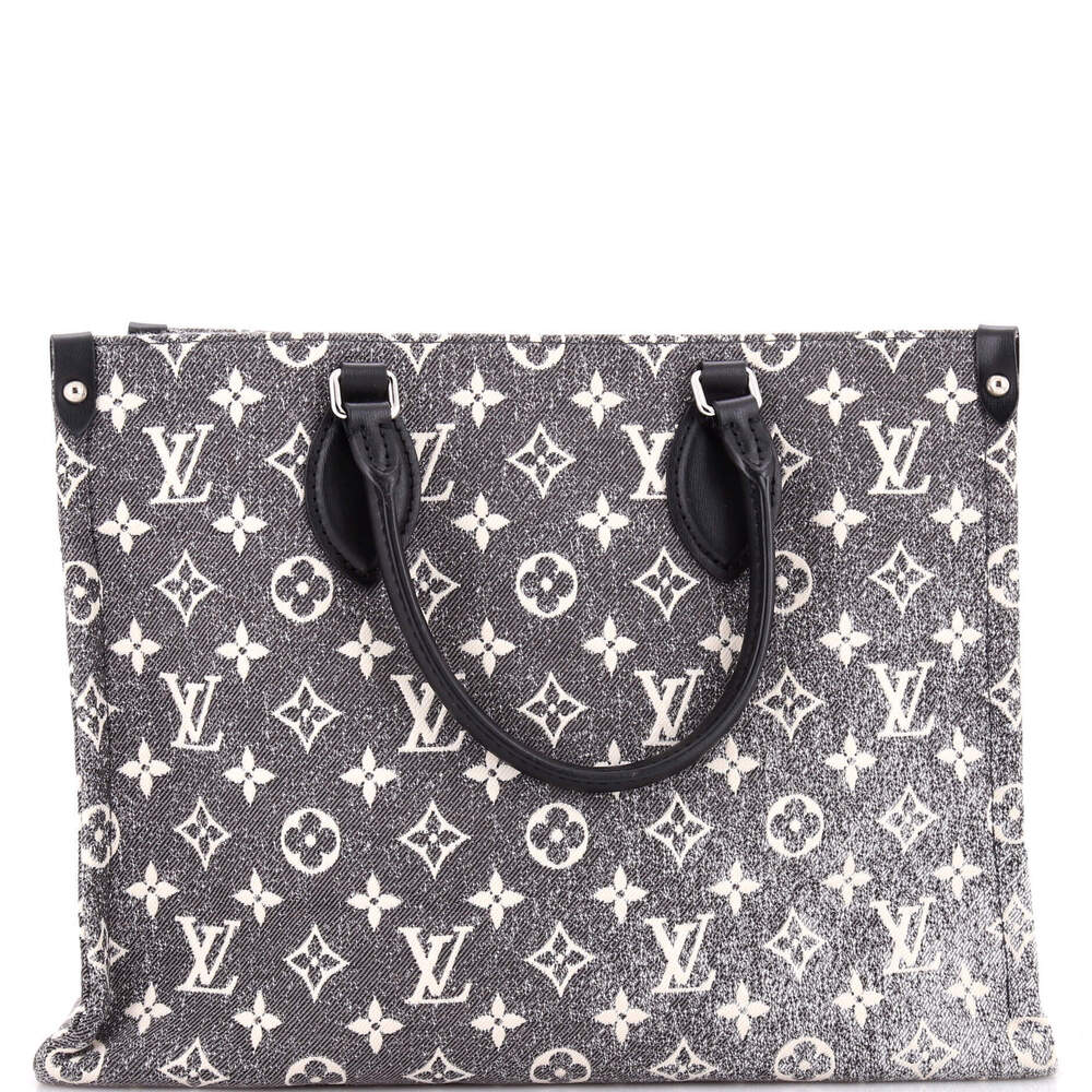 Louis Vuitton MM OnTheGo Tote Monogram Jacquard Denim